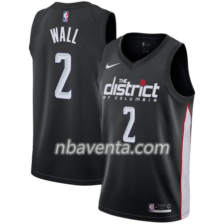 Camiseta Hombre Washington Wizards John Wall 2 2018-19 Nike City Edition Negro Swingman